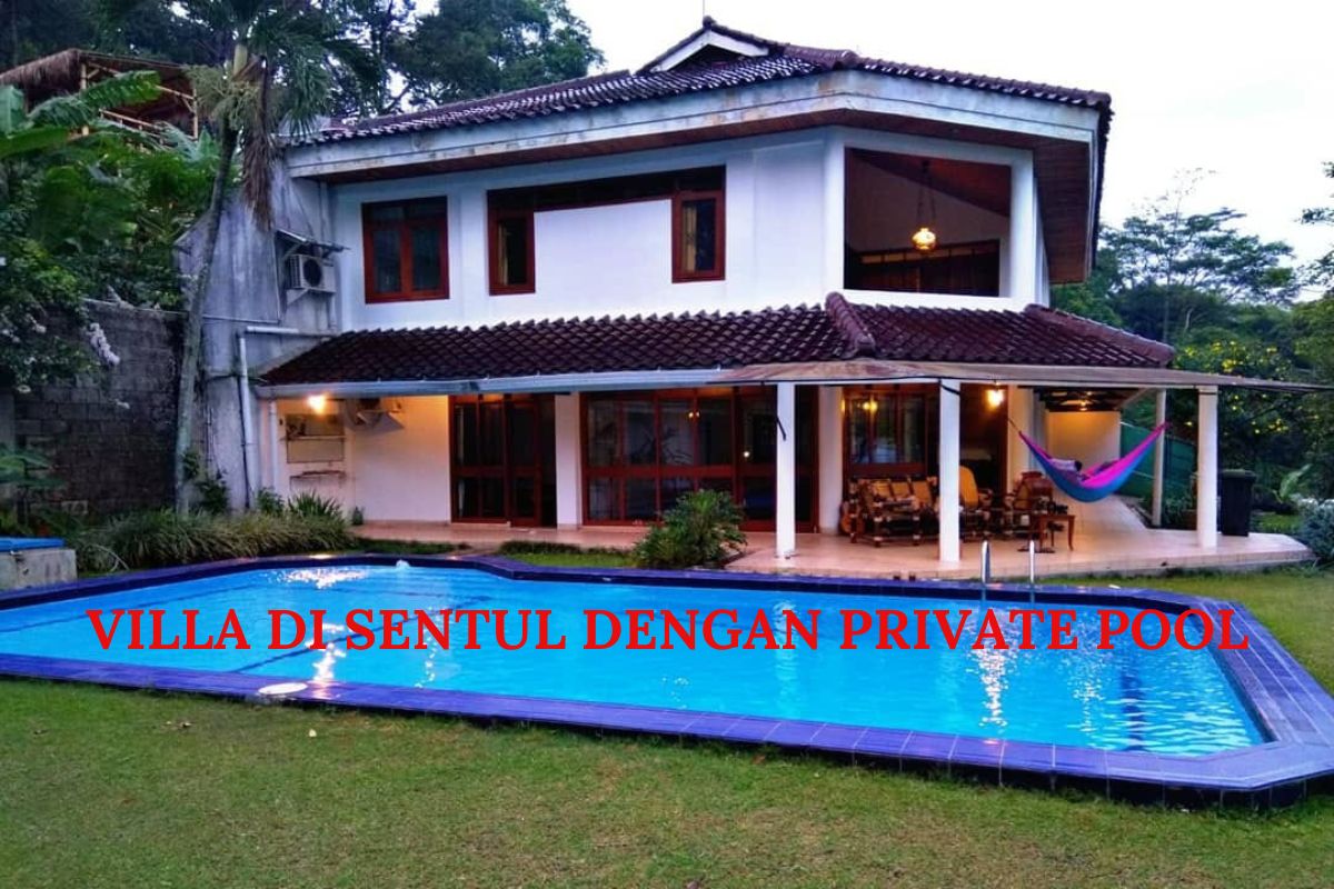 Villa di Sentul Bogor dengan private pool